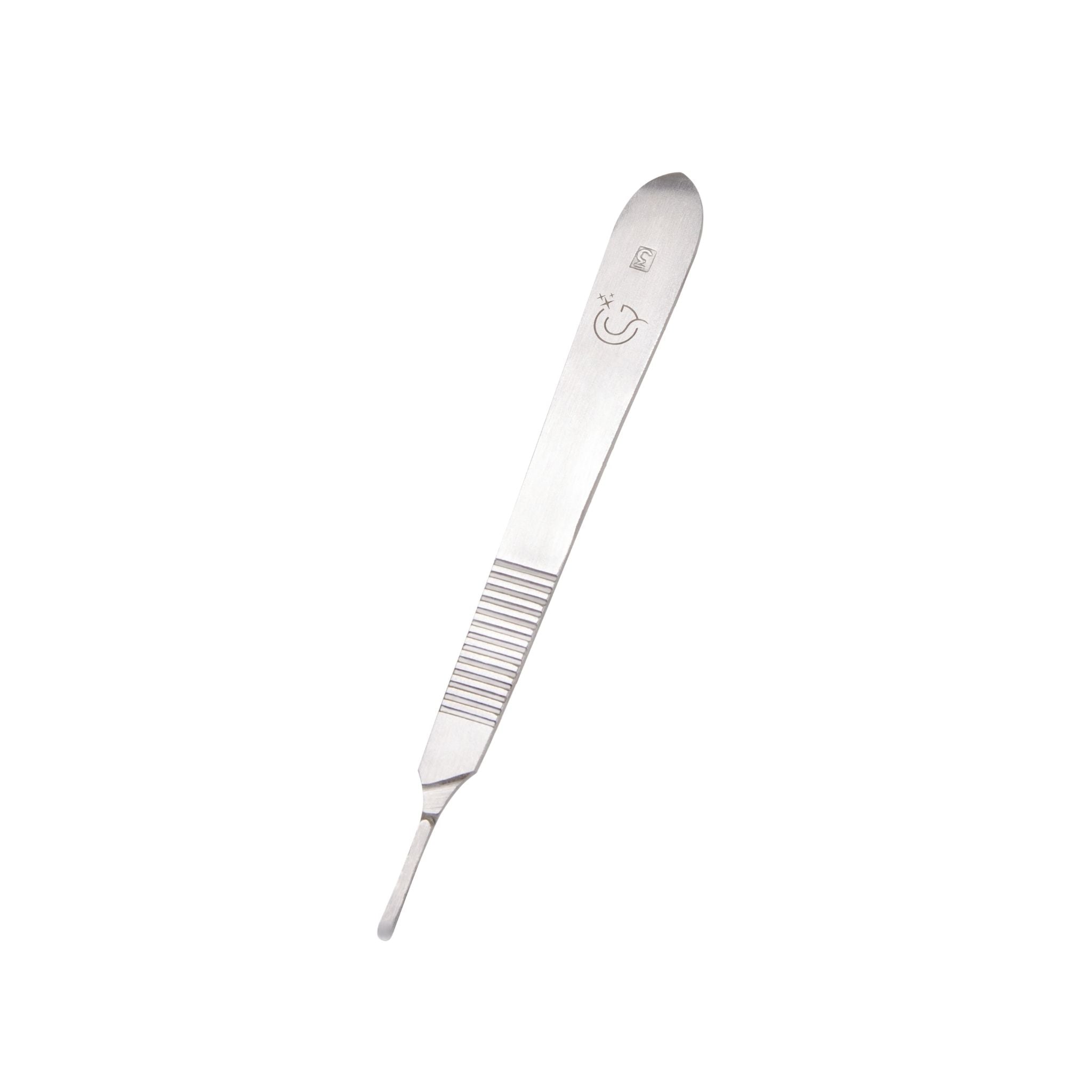 Premium professional dermaplaning tool made of high-quality stainless steel, featuring a secure grip design for precision in facial treatments