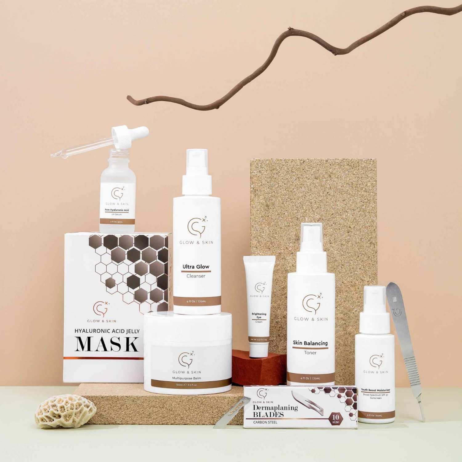 Glow Smart Dermaplaning Starter Kit for beginners and professionals. Includes premium dermaplaning tools, precision blades, and dermaplane tools for facials and enhanced complexion.