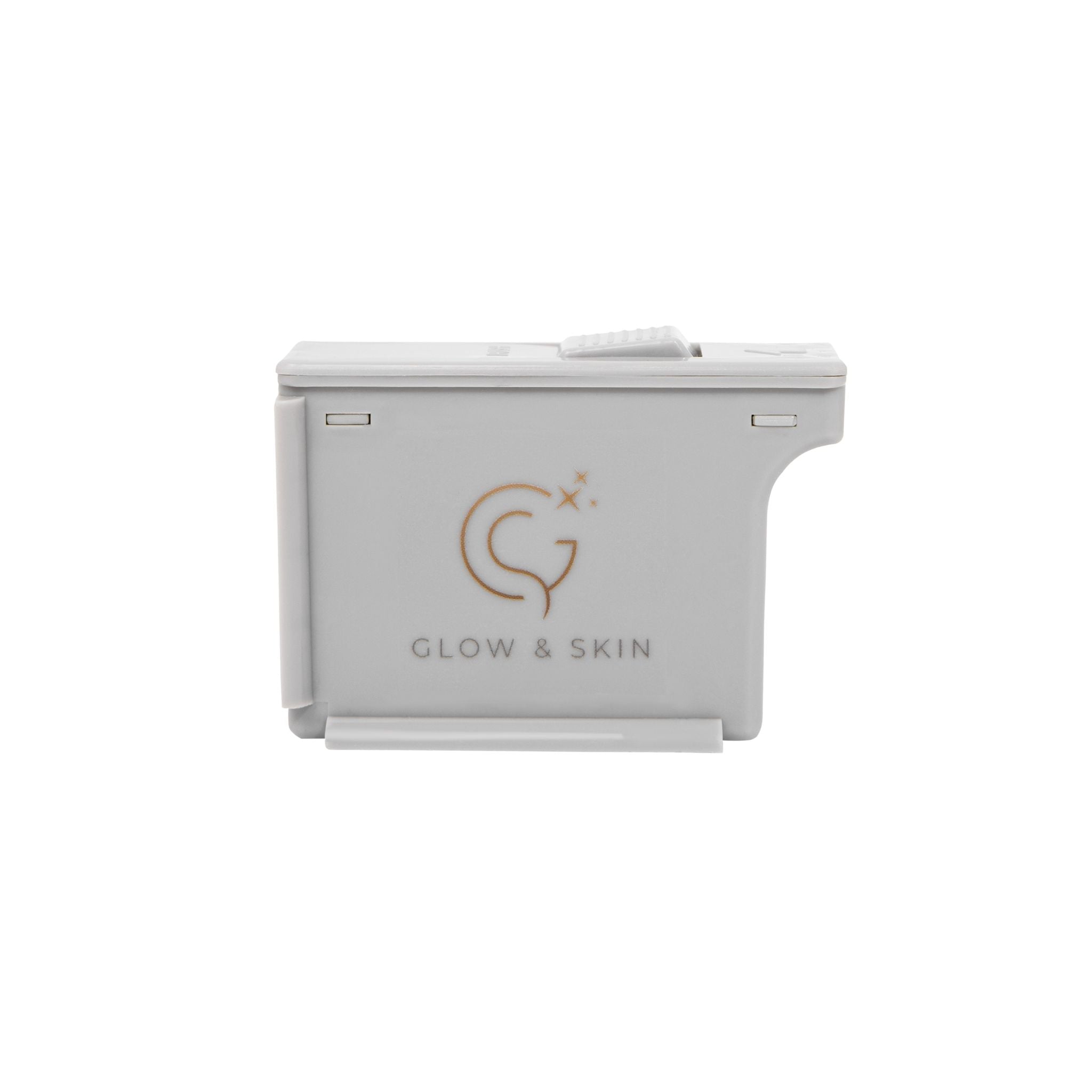 Grey Dermaplaning blade removal box