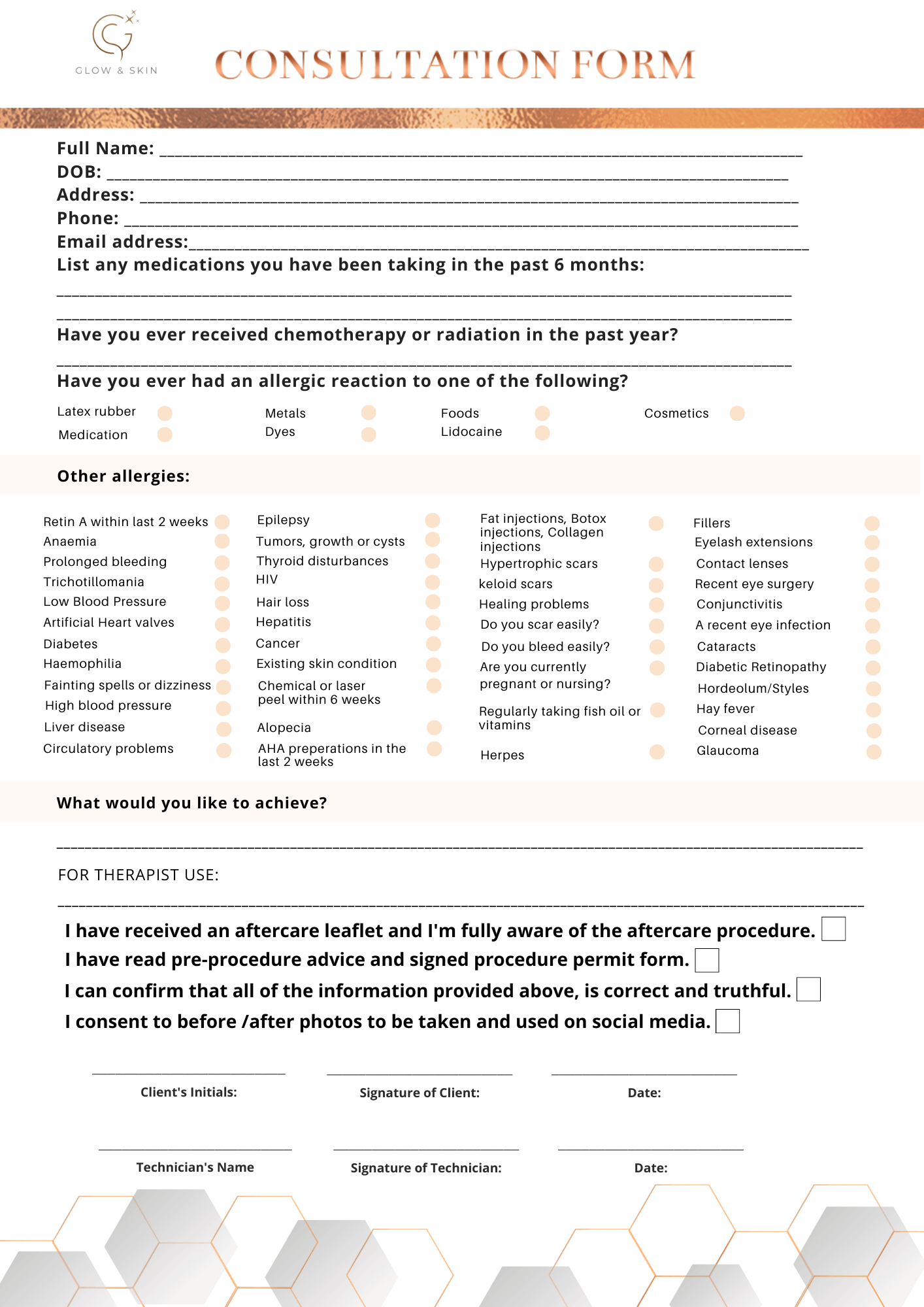 Free Consultation PDF Download | Glow and Skin facial products